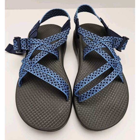 NEW Chaco ZCloud X Strappy Sandals - Puzzle Azure Blue Size 5m Womens - Picture 4 of 5